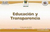 Educación y Transparencia