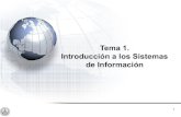 Tema 1. introducción a los Sistemas de Información