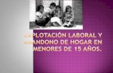 Explotación laboral y abandono de hogar en menores en Honduras