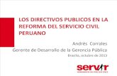 Los Directivos Publicos En La Reforma Del Servicio Civil Peruano