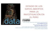 Estado de los datos abiertos para la investigación en Perú