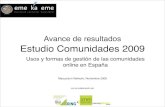 Resumen de Estudio Comunidades Online 2009 Público