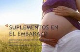 Suplementos en el embarazo