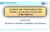 Curso de Preparación  para la Certificación (PMI-RMP)® - Realizar el Análisis Cualitativo de Riesgos