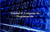 Unidad ii lenguaje de programacion