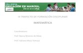 Presentación del III Trayecto Disciplina Matemática