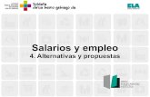 Salarios y empleo: propuestas
