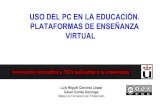 Uso del PC en la educación. Plataformas de enseñanza Virtual