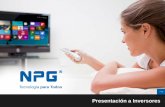 Presentacion a inversores MAB - NPG Technology