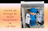 Visita de Pocoyo al Aula Hospitalaria La Paz