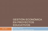 Gestion economica proyectos educativos