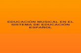 Educación musical en el sistema de educación español