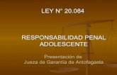 RESPONSABILIDAD PENAL ADOLESCENTE Presentación de Jueza de Garantía de Antofagasta