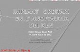 Implant orbitari en l'anoftalmia en el nen