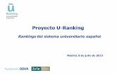 Rankings universidades españolas 2013