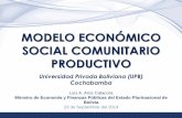 Presentación del Ministro de Economía en la Universidad Privada Boliviana (Cochabamba)