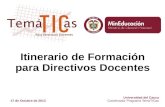 Presentacion Itinerario TemaTICas 2013