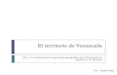 El territorio de Venezuela