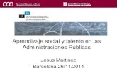 Aprendizaje social y talento en las Administraciones Públicas