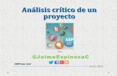 Análisis del Proyecto Un paseo con Antonio Machado