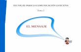 Técnicas para la comunicación efectiva, tema 2.