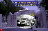 LAS CLASES BIBLICAS EN LA IGLESIA DE CRISTO