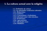 Tema 1. La cultura actual ante la religión