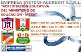Proceso Autoevaluación 4 Colegios Públicos de Lima Provincias
