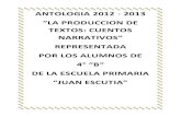 Juan Escutia 4°B Antologia de cuentos narrativos