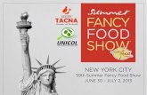Participación en la feria internacional Summer Fancy Food Show, NY (USA)