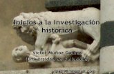 Inicios a la Investigación Histórica. Recursos desde la Historia Medieval