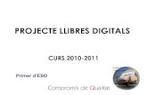 Presentació del projecte llibres digitals a famílies de primer d'ESO del curs 2010-2011 a l'institut Torre del Palau