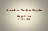 Asamblea Electiva Región Argentina 2011