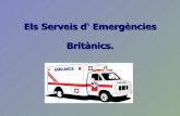 Los servicios de emergencia Britanicos