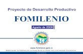 Proyecto de Desarrollo Productivo. FOMILENIO. El Salvador, 2009