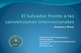 El salvador frente a las convenciones internacionales - Aurora Cubías - SSTA