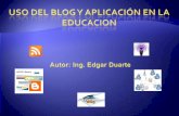 Uso de blogs en educación