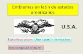 Emblemas en latín de estados americanos