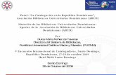 Panel: “La Catalogación en la Republica Dominicana”, Asociación Bibliotecas Universitarias Dominicanas (ABUD)