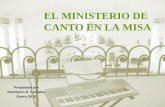 El Ministerio de Canto en la Misa