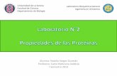 Propiedades de las proteinas (laboratorio bioquimica)