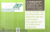 Evaluacion de los odonatos de la Directiva Habitats en España