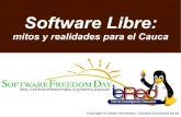 Software Libre: Mitos y Realidades para el Cauca