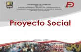 Proyecto social y comunitario