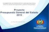 Presentación del Presupuesto General del Estado 2015