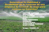 Sistema de riego para cultivos en colombia