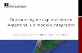 Outsourcing de exploración y su aplicación en Argentina: un modelo integrador