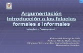 Presentacion - Argumentación - Introducción a Falacias Formales