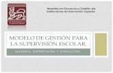 MODELO DE GESTIÓN PARA LA SUPERVISIÓN ESCOLAR COLPOS 54 G
