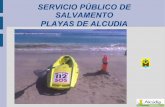 Presentación en pantalla servicio público de salvamento playas de alcudia faccebok